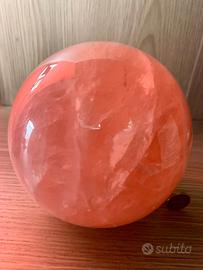 Sfera in Quarzo Rosa gigante