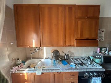 Cucina copat anni ‘80 legno massello noce