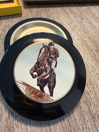 Scatola/posacenere anni 50 in metallo