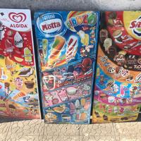 Targhe gelati in latta algida sanson motta vintage