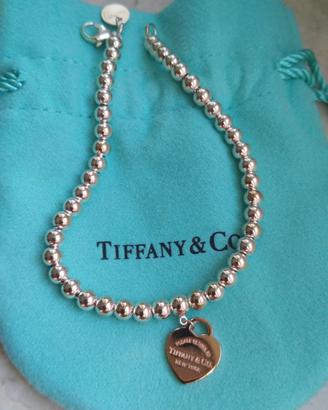 Bracciale bead Tiffany con cuore Rubedo ORIGINALE