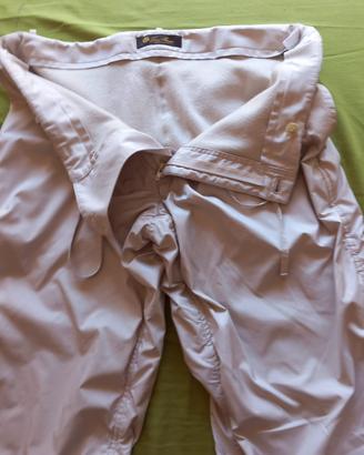 Pantaloni Loro Piana in cashmere e seta 48 nuovi