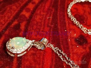 Collana-pendente-Opale naturale etiope