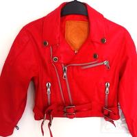 Chiodo- in pelle 6/8 anni- Pari a NUOVO