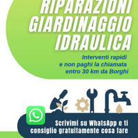 Idraulico giardiniere e riparazioni