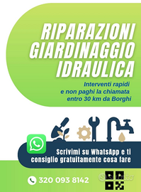 Idraulico giardiniere e riparazioni
