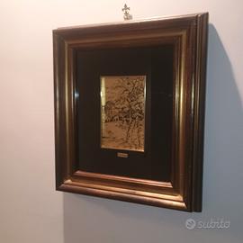 "Roma sparita" su foglio oro 22kt Roescer Franz  