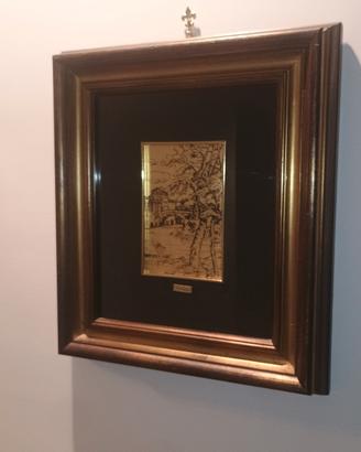 "Roma sparita" su foglio oro 22kt Roescer Franz  