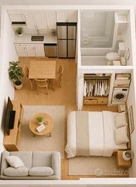 Grazioso monolocale arredato a Bisuschio