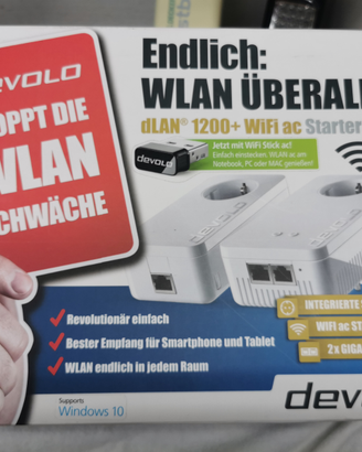 Powerline Devolo dLAN 1200 + WiFi ac starter kit