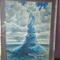 Quadro su tela 70x90 mar tirreno