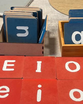 Set Lettere Smerigliate Montessori