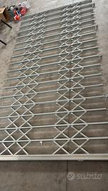 Inferiata a soffietto h. 1500mm e larghezza 2500mm