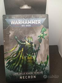 Carte delle schede tecniche Necron. Ita. Warhammer