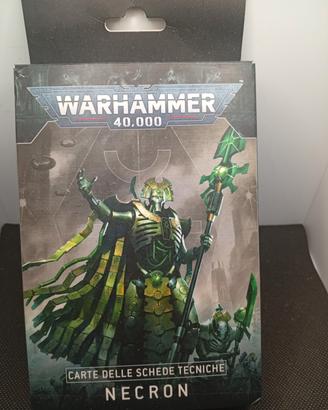 Carte delle schede tecniche Necron. Ita. Warhammer