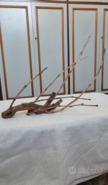 legno naturale per  acquario 