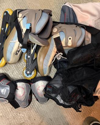 Pattini / Rollerblade N. 39 + Protezioni e sacca