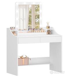 Hzuaneri 80cm Toeletta da Trucco con illuminazione