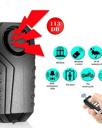 Allarme autonomo a vibrazione auto-moto-scooter