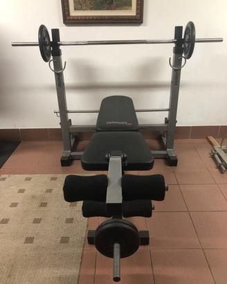 Panca multifunzione, bilanciere barre dips + altro