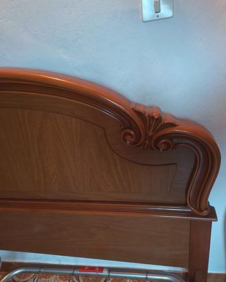 Struttura Letto Matrimoniale in Legno + Reti metal