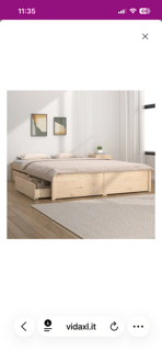 GIROLETTO MATRIMONIALE CON CASSETTI 180x200