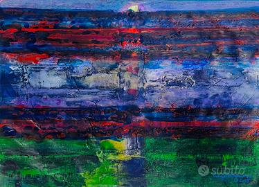 Opera pittorica su cartoncino
