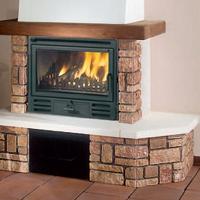 Inserto a legna Edilkamin Firebox Riga 49 frontale