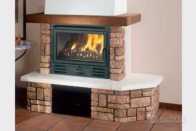 Inserto a legna Edilkamin Firebox Riga 49 frontale