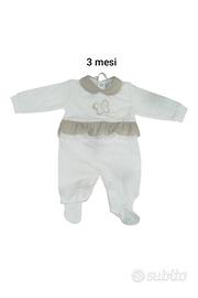 Tutina neonata in jersey pastello Chic 