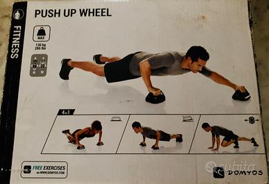 Cross training push up wheel