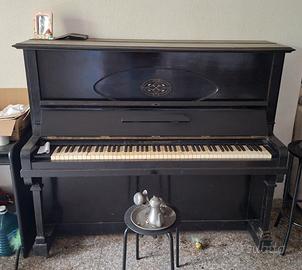 Pianoforte Hauptmann verticale in legno di mogano