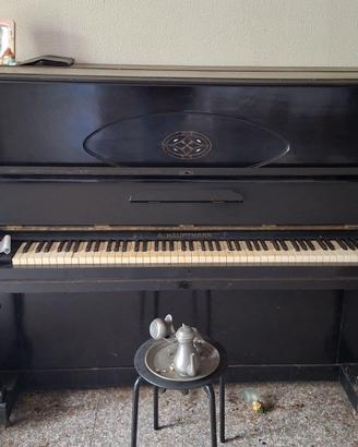 Pianoforte Hauptmann verticale in legno di mogano