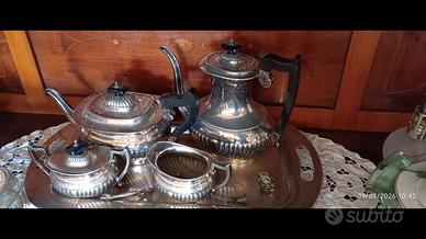 set da te in argento sterling