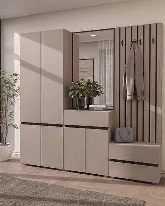Mobile ingresso moderno 217 cm beige