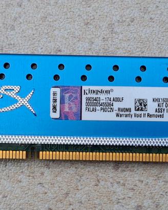 Ddr 3 hyperx 2gb  Kingston HyperX Genesis 1600MHz
