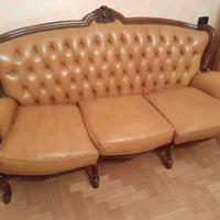 Divano e due poltrone Luigi XV