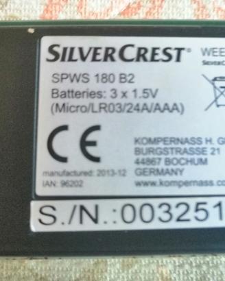 bilancia pesapersone digitale SilverCrest