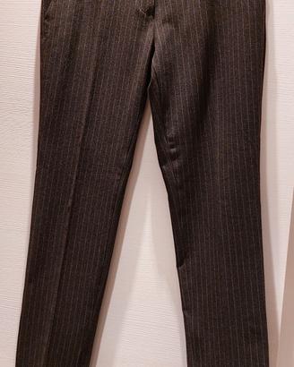 Pantalone Sisley gessato nero, tg 46