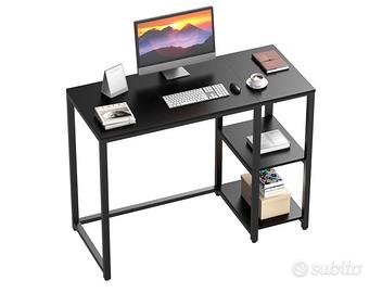 Scrivania per computer con 2 ripiani