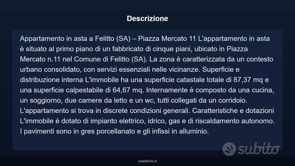Appartamento – Felitto, Salerno - Altro