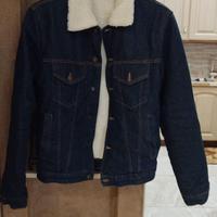 GIUBBINO UOMO DI JEANS CON LANA INTERN SENZA BRAND