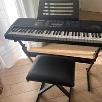 Pianola con base e sedia