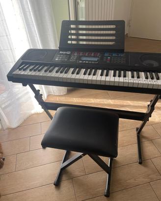 Pianola con base e sedia
