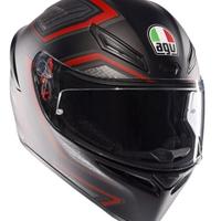Casco moto integrale AGV K1 S Sling matt black/red