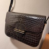 Borsa vintage in vero coccodrillo – artigianale
