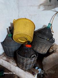 damigiane in vetro 50 e 35 litri