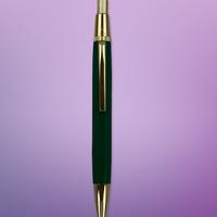 Penna verde con dettagli oro "ROLEX" Boutique