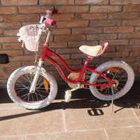 Bicicletta bimba 3/6 anni con ruotine