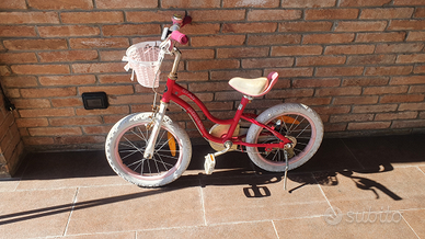 Bicicletta bimba 3/6 anni con ruotine